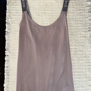 Nike Women's Mauve Tank Top with Branded Straps